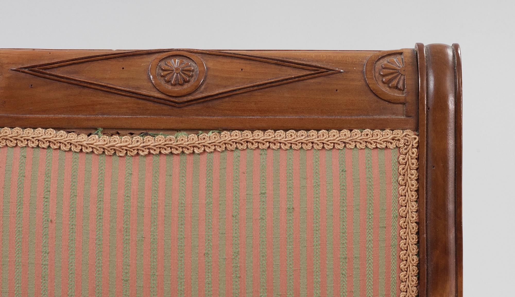 BARNSTOLAR, två stycken. Directoire och Chippendale, 1700/1800-tal.