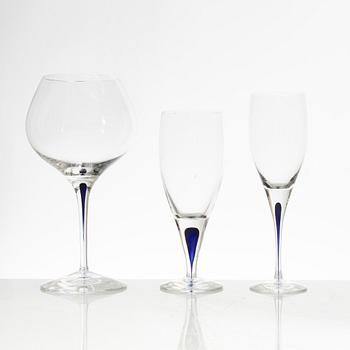 Erika Lagerbielke, glasservis, 36 delar, "Intermezzo", Orrefors.