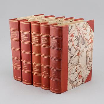 5 books,  "Svenskt Konstnärslexikon", Gösta Lilja (red), m.fl, Allhems förlag, Malmö, 1952-1967.