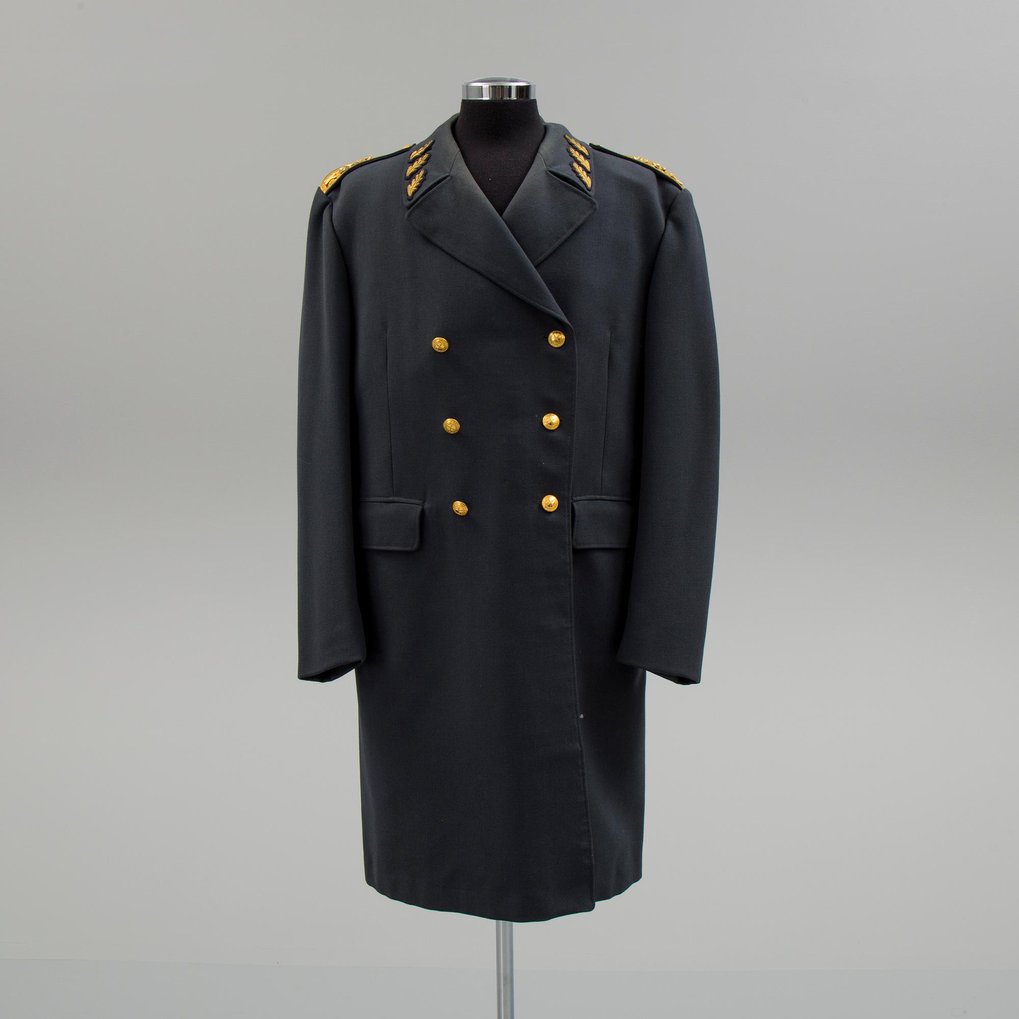 UNIFORMSPERSEDLAR för generalmajor i svenska armén, 1900-talets slut.