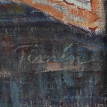 FRANS TIMÉN, olja på pannå, signerad.