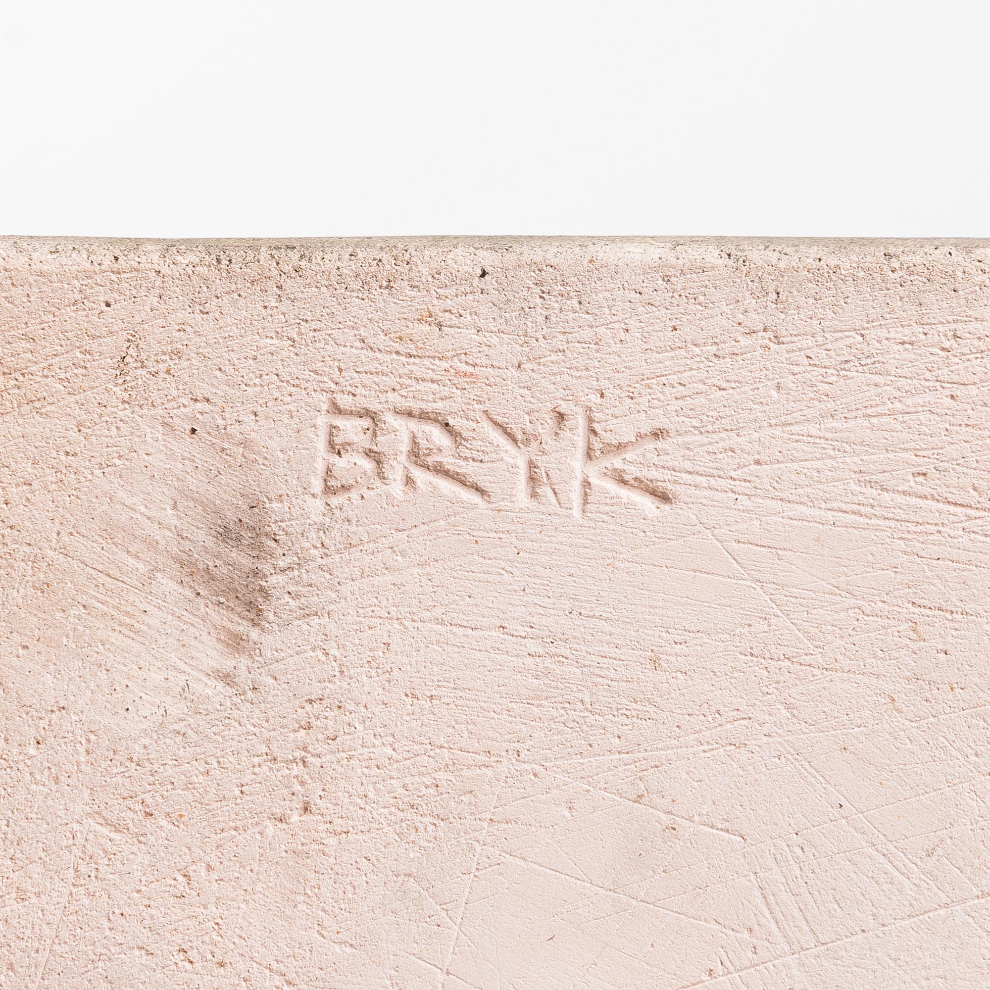 Rut Bryk, A stoneware relief signed BRYK.