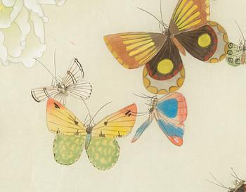 Sidenmålning, Kina, 1900-tal.