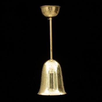 TAKLAMPA, mässing, 1900-talets mitt.