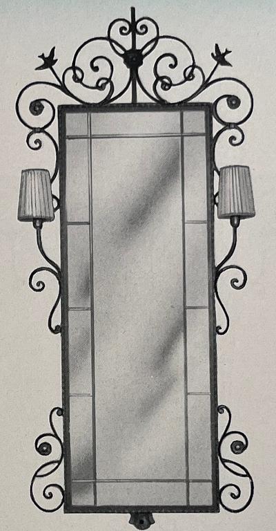 Bjerkås, an imposing mirror model 1016, Gothenburg, 1940s.