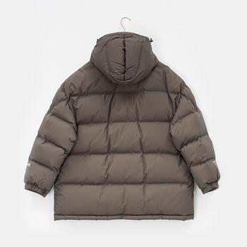 Moncler, a grey nylon 'Hyke' down jacket, size 2.