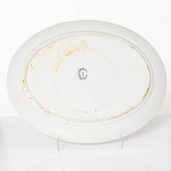 Dinner service, 100 pieces, creamware, "Iris", Rörstrand, second half of the 20th Century.