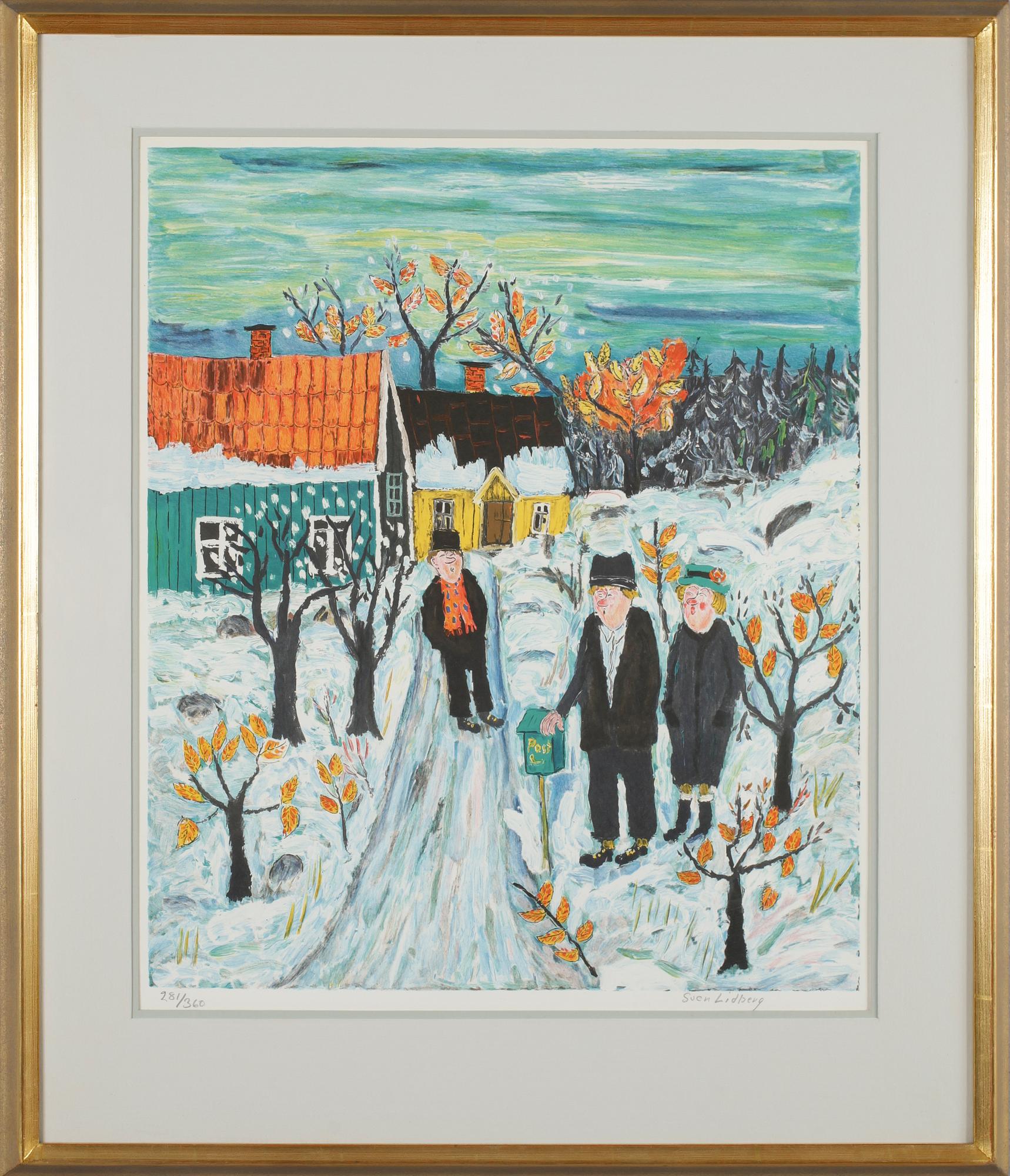 SVEN LIDBERG, färglitografi, signerad och numrerad 281/360.