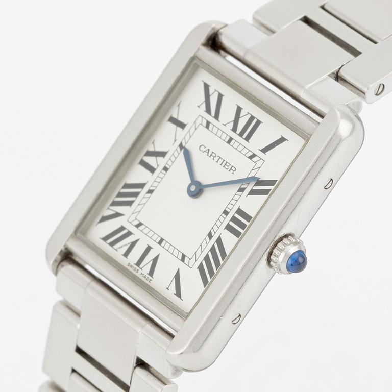 Cartier, Tank Solo Large, wristwatch, 34.8 mm x 27.4 mm.