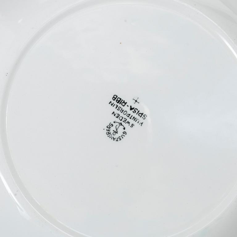Stig Lindberg, a 36 piece 'Spisa Ribb' service, Gustavsberg.