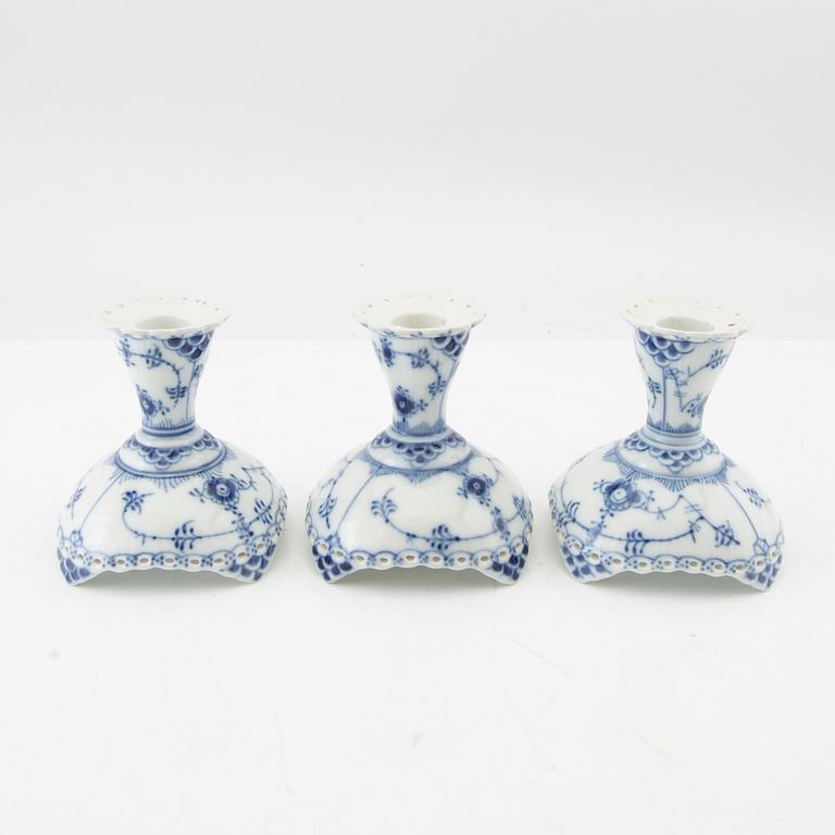 Servis 10 dlr "Musselmalet hel och halvblonde", Royal Copenhagen porslin 1900-talets andra hälft.