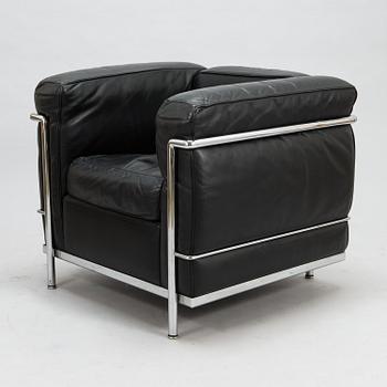 LE CORBUSIER, PIERRE JEANNERET & CHARLOTTE PERRIAND, nojatuoli, "LC2", Cassina, Italia.