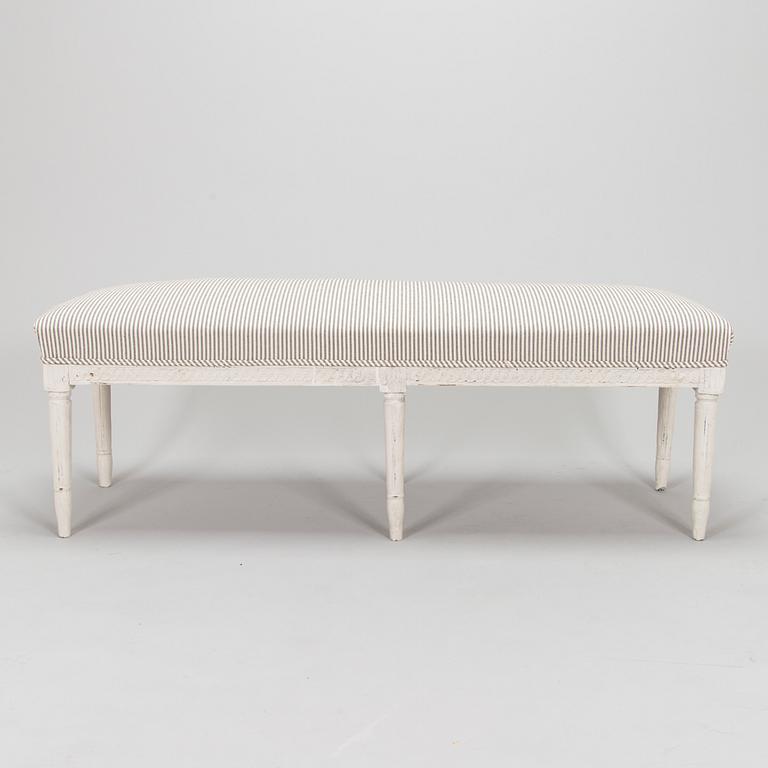 A Swedish late Gustavian bench from 19th century.