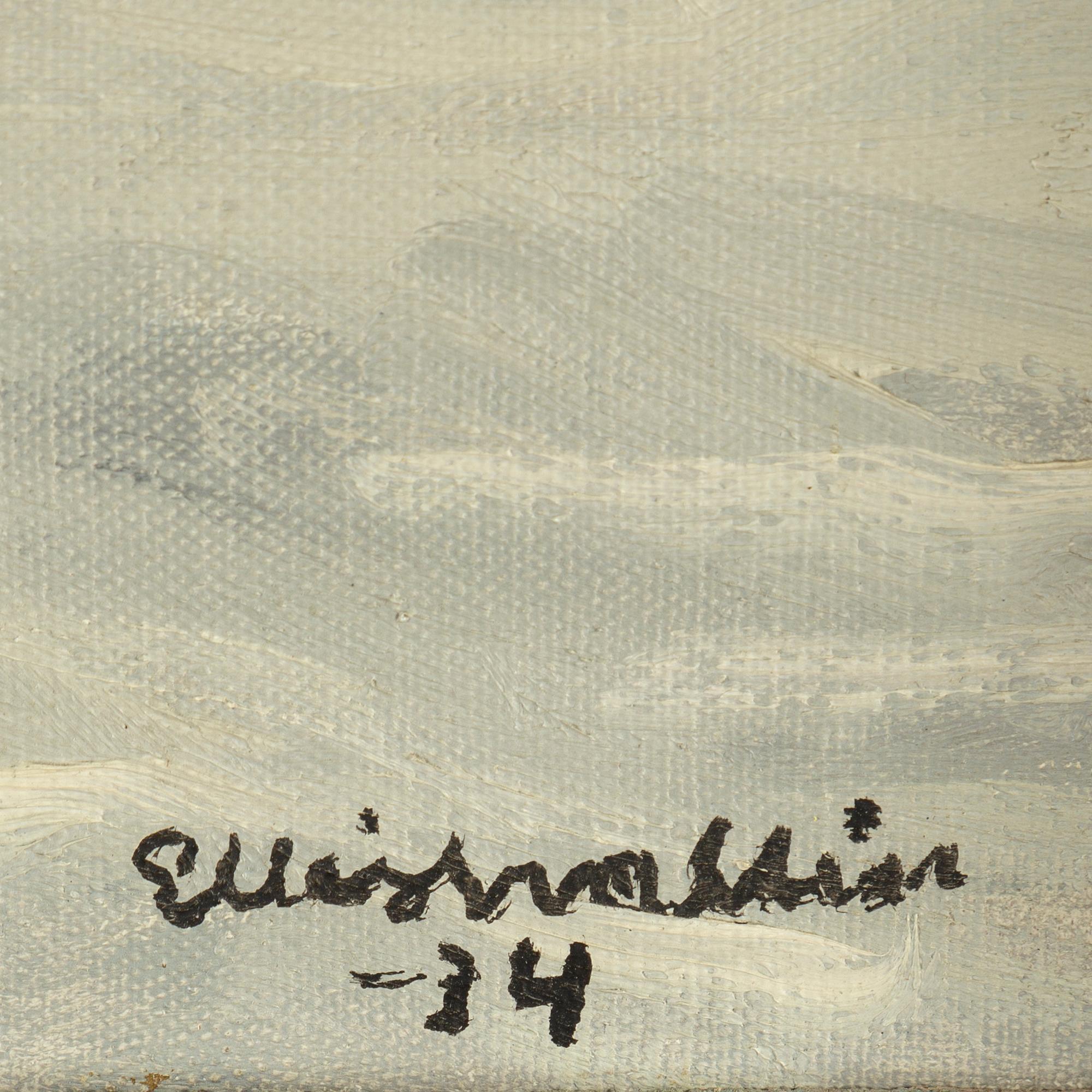 Ellis Wallin, oil on canvas, signed and dated 1934.