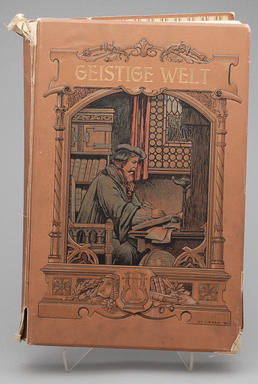 BOK med Fotogravyer, "Gestige Welt", Tyskland, 1900/10-tal.