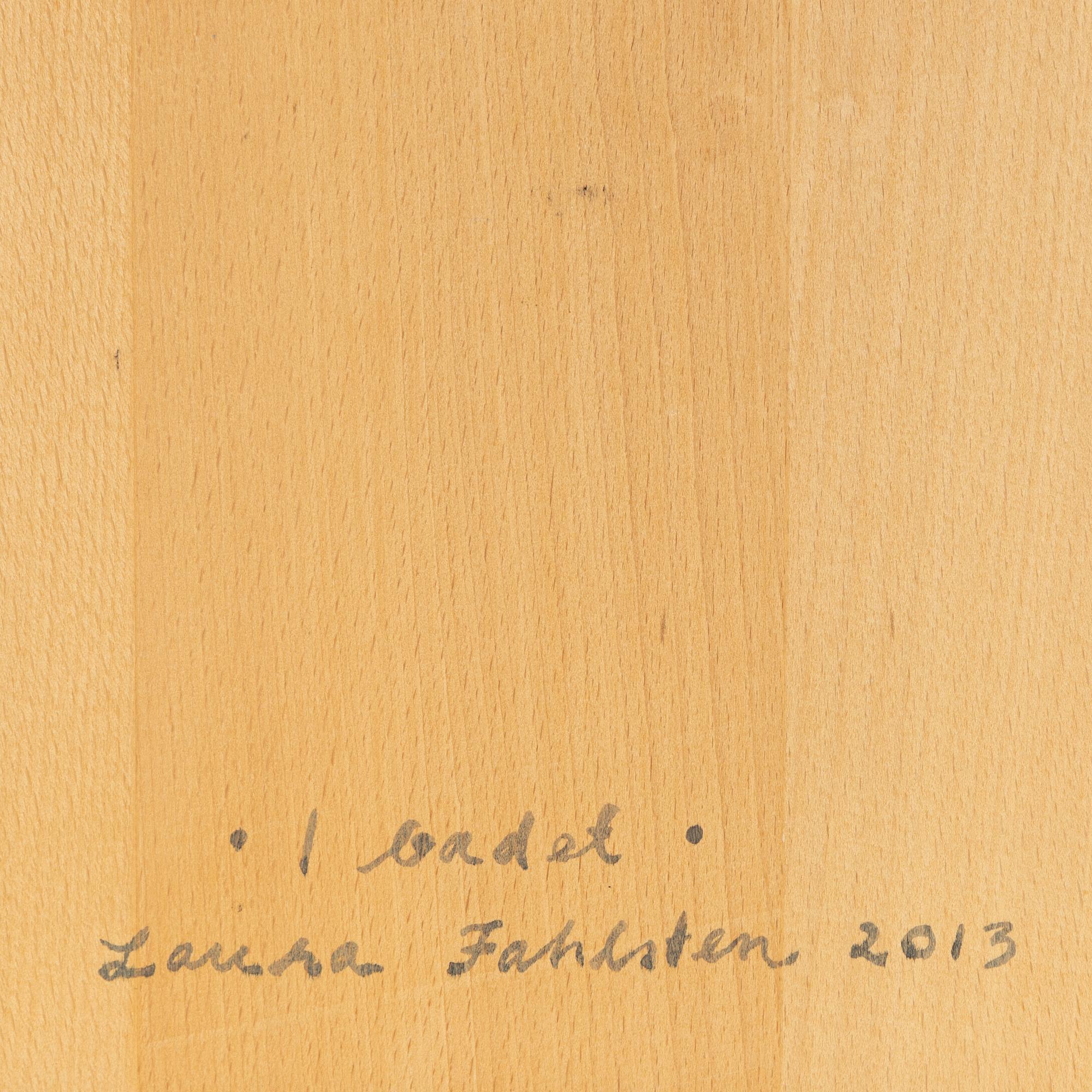 Laura Fahlsten, tempera on panel, signed and dated 2013 verso.