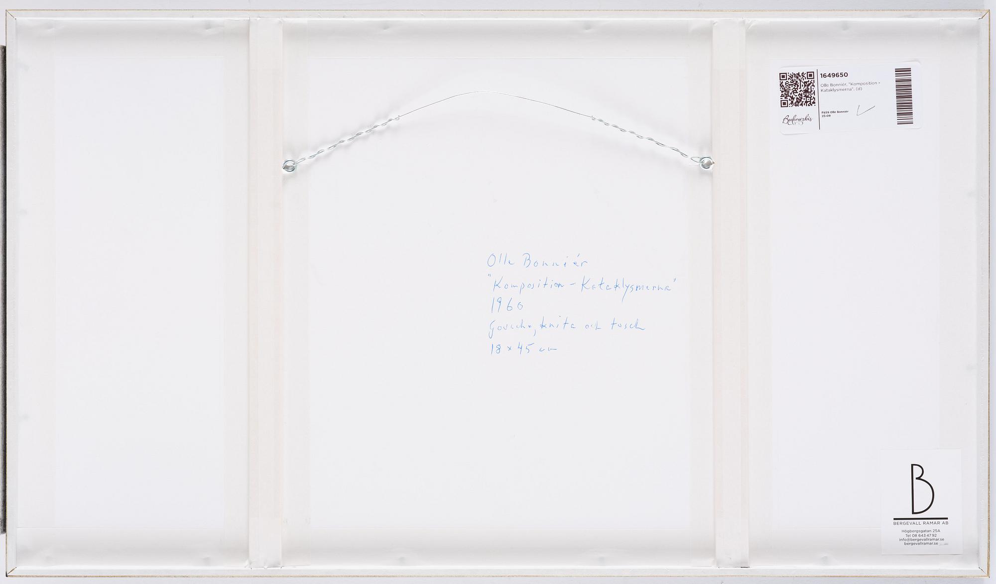 Olle Bonniér, "Komposition - Kataklysmerna".