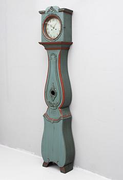 Longcase clock, folk art, 18th/19th century.