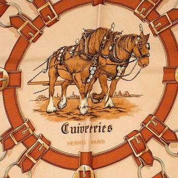 Hermès, scarf, "Cuivreries".