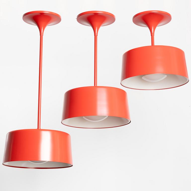 Johan Carpner, three 'Beam' ceiling lamps, Zero, 21st century.