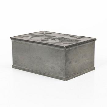 Nils Fougstedt, probably, a pewter casket, Herman Bergman, Stockholm, 1928.