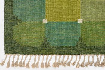 Ingegerd Silow, matta, "Siljan", rölakan, ca 230 x 170 cm, signerad IS.