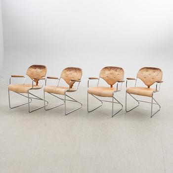 Sam Larsson, karmstolar, 4 st, "Sam", Dux, 1980-tal.