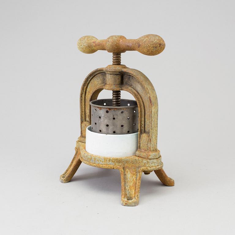 ANKPRESS, järn, Frankrike, 1900-talets början.