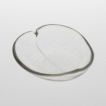 TAPIO WIRKKALA, DISH. Leaf. Sign  Tapio Wirkkala, Iittala. Late 1950s.