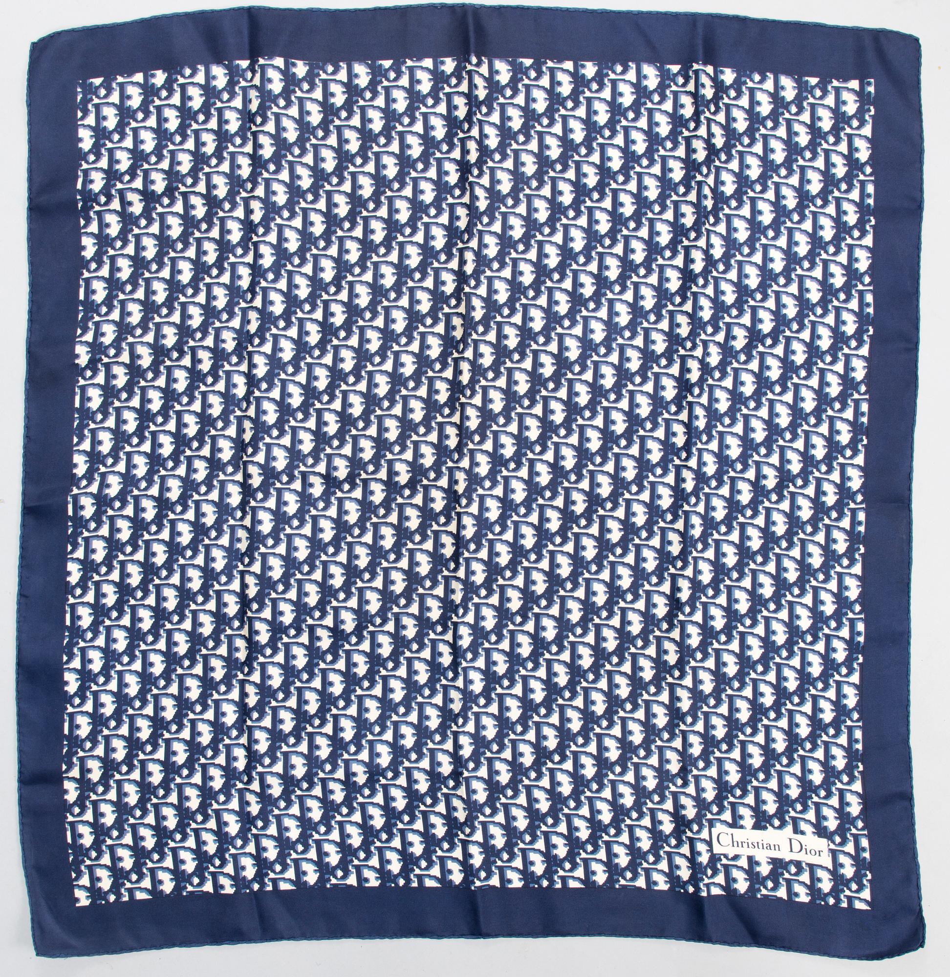 CHRISTIAN DIOR Scarf, Purse and Makeup Pouch.