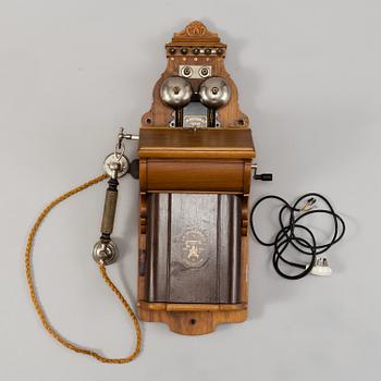 VÄGGTELEFON, L. M. Ericsson, Stockholm, 1914.