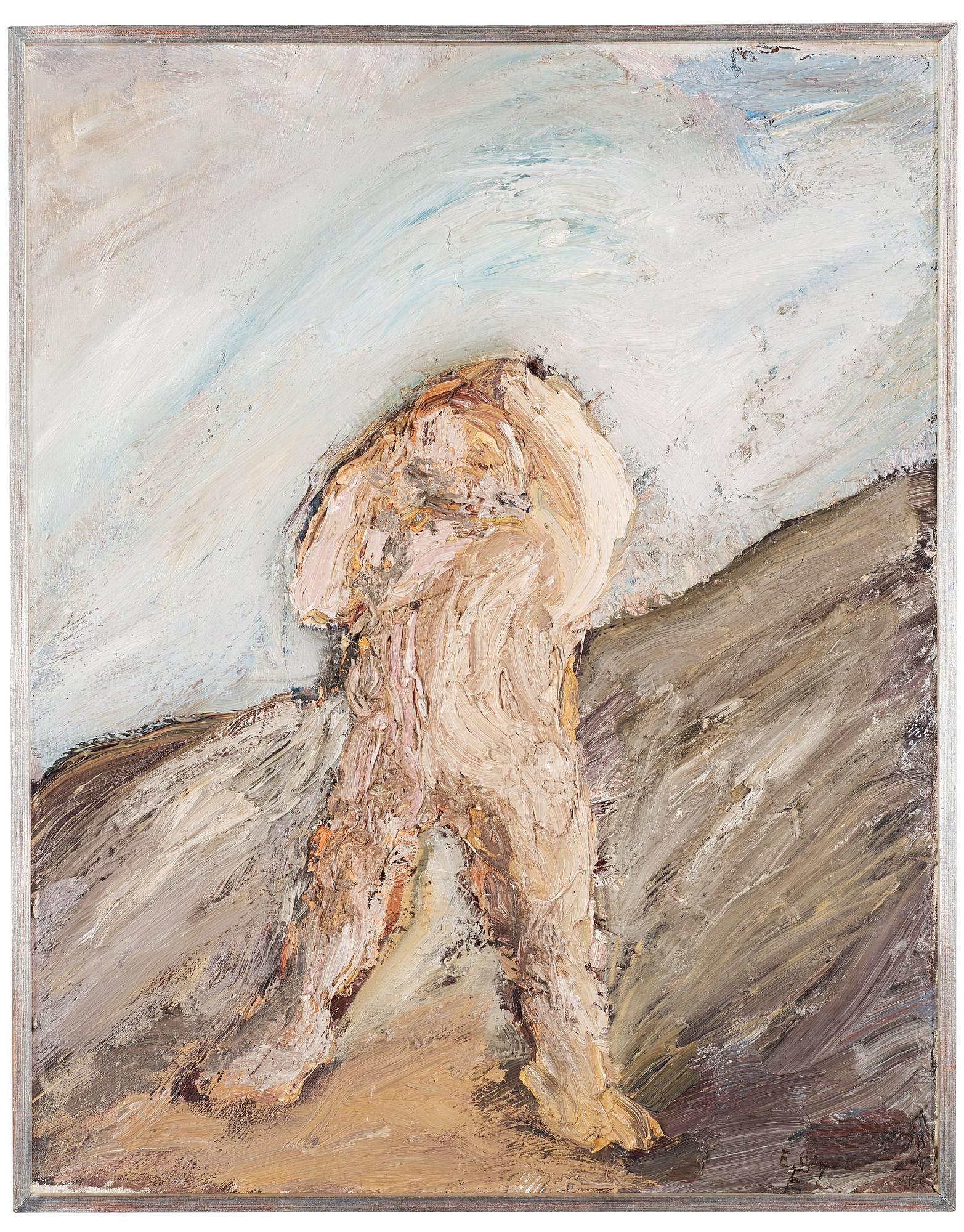 Evert Lundquist, Man on mountain.