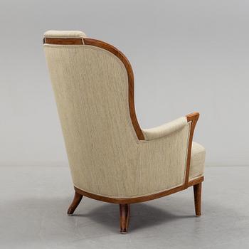 CARL MALMSTEN, a 'Vår fru' mahgonay easy chair from O.H. Sjögren, Tranås.