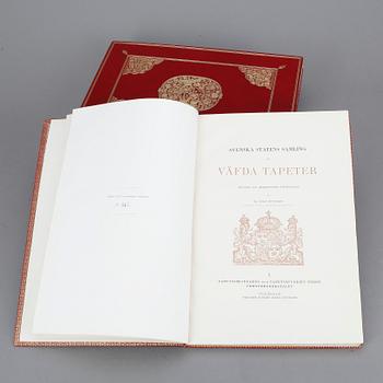 JOHN BÖTTIGER, 4 vol, Svenska statens samling af väfvda tapeter, numrerad 102/200, Stockholm 1895-98.