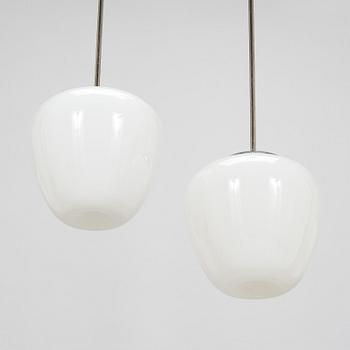 Gunnel Nyman, two 1940's pendant '81003' lights for Idman.