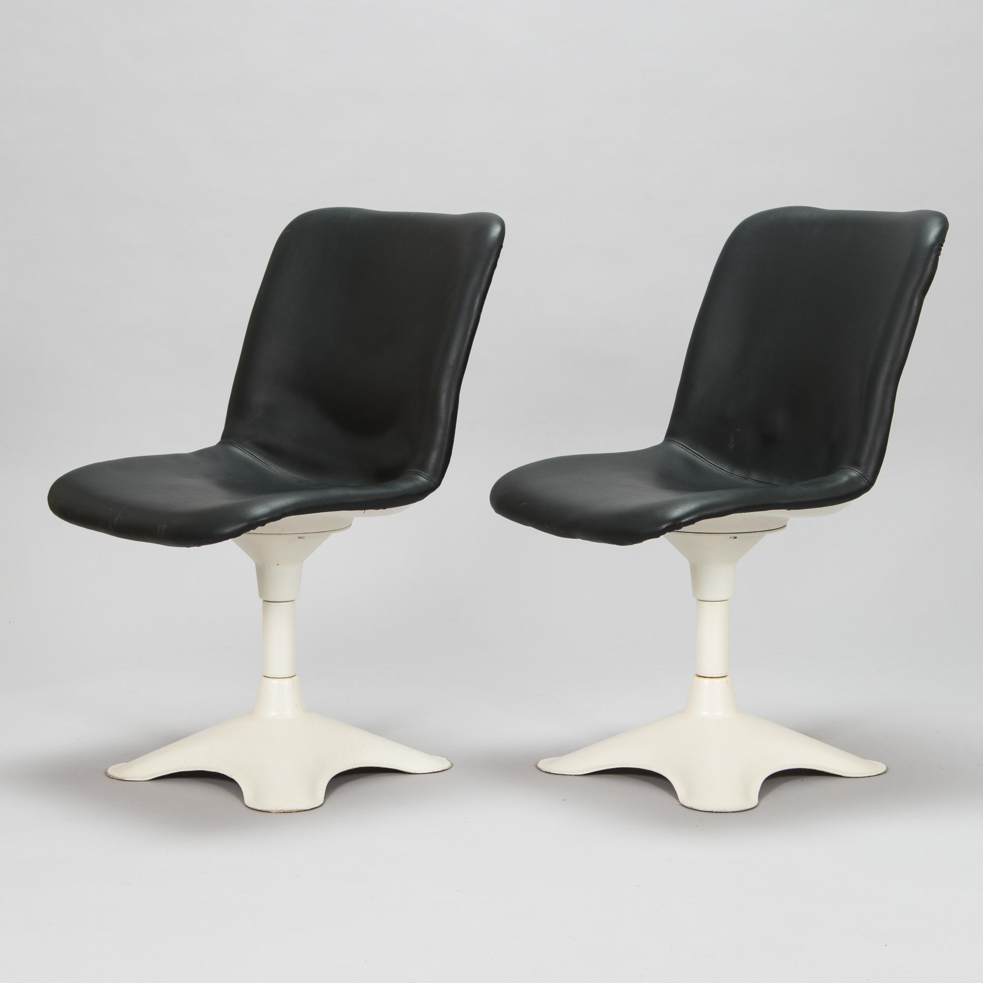 Yrjö Kukkapuro, six '415' chairs for Haimi 1975-1976.