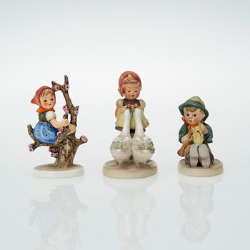 Three Goebel M.I Hummel porcelain figurines, 1950-55.