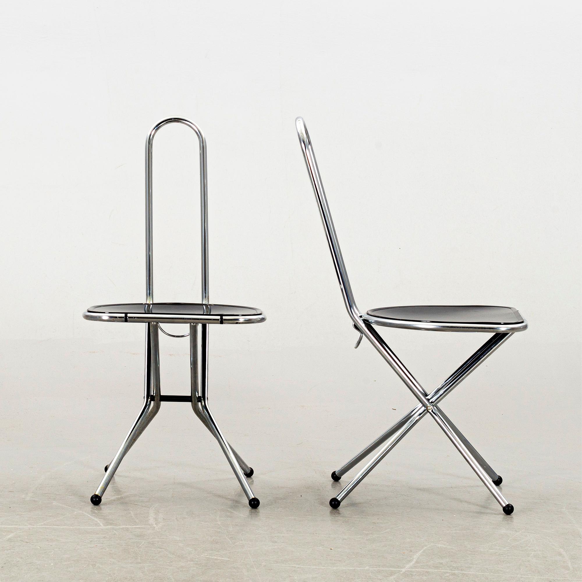 NIELS GAMELGAARD, fällstolar ett par IKEA 1970/80-tal.