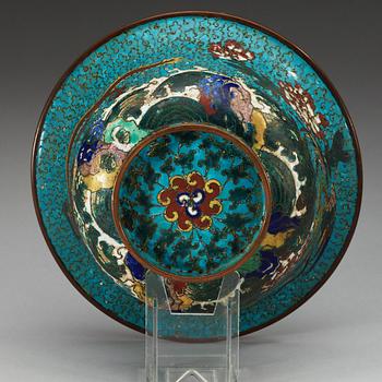 A cloisonne bowl, Ming dynasty, 17th Century.