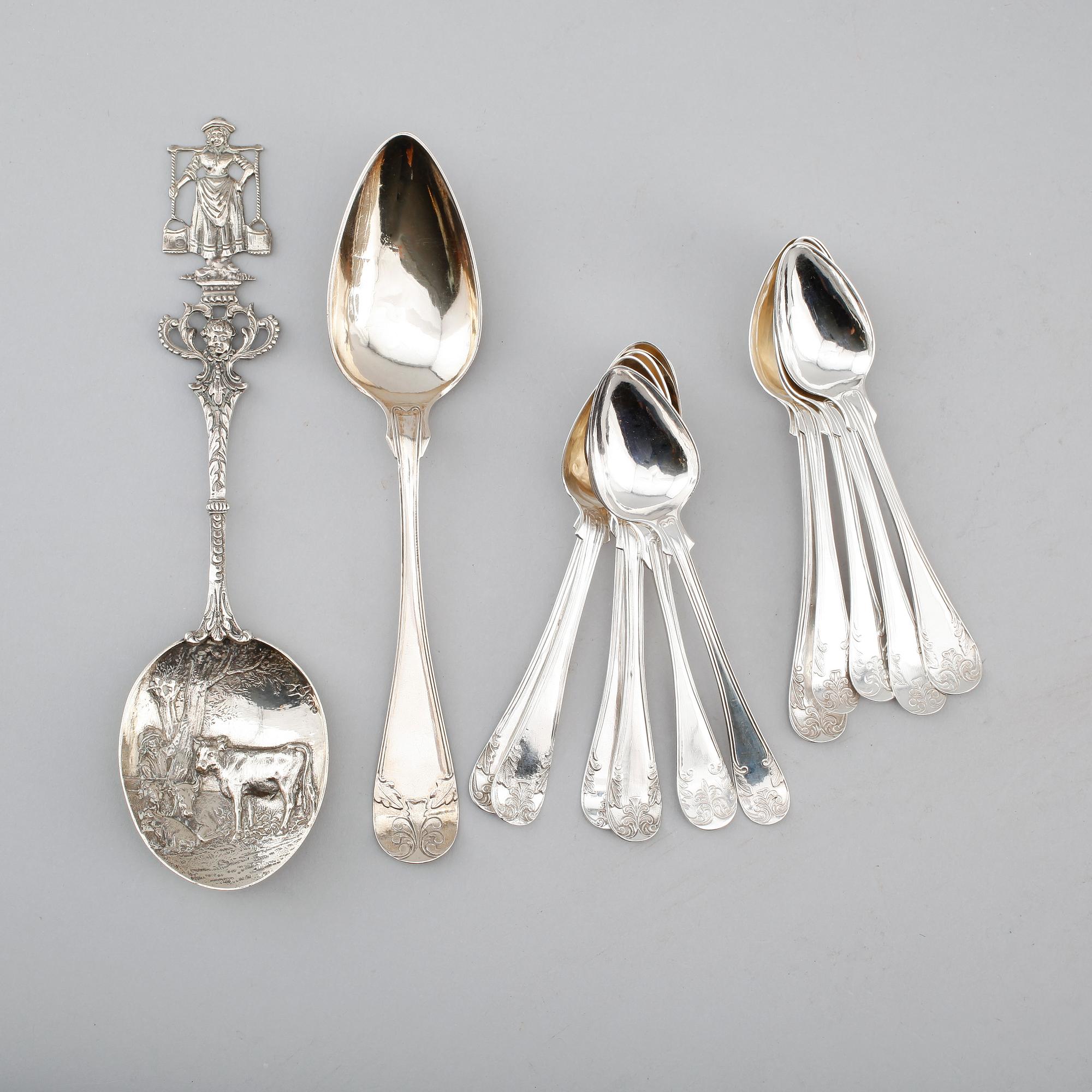 SKEDAR, 13 st, 1800-/1900-tal. Vikt ca 266 gram.