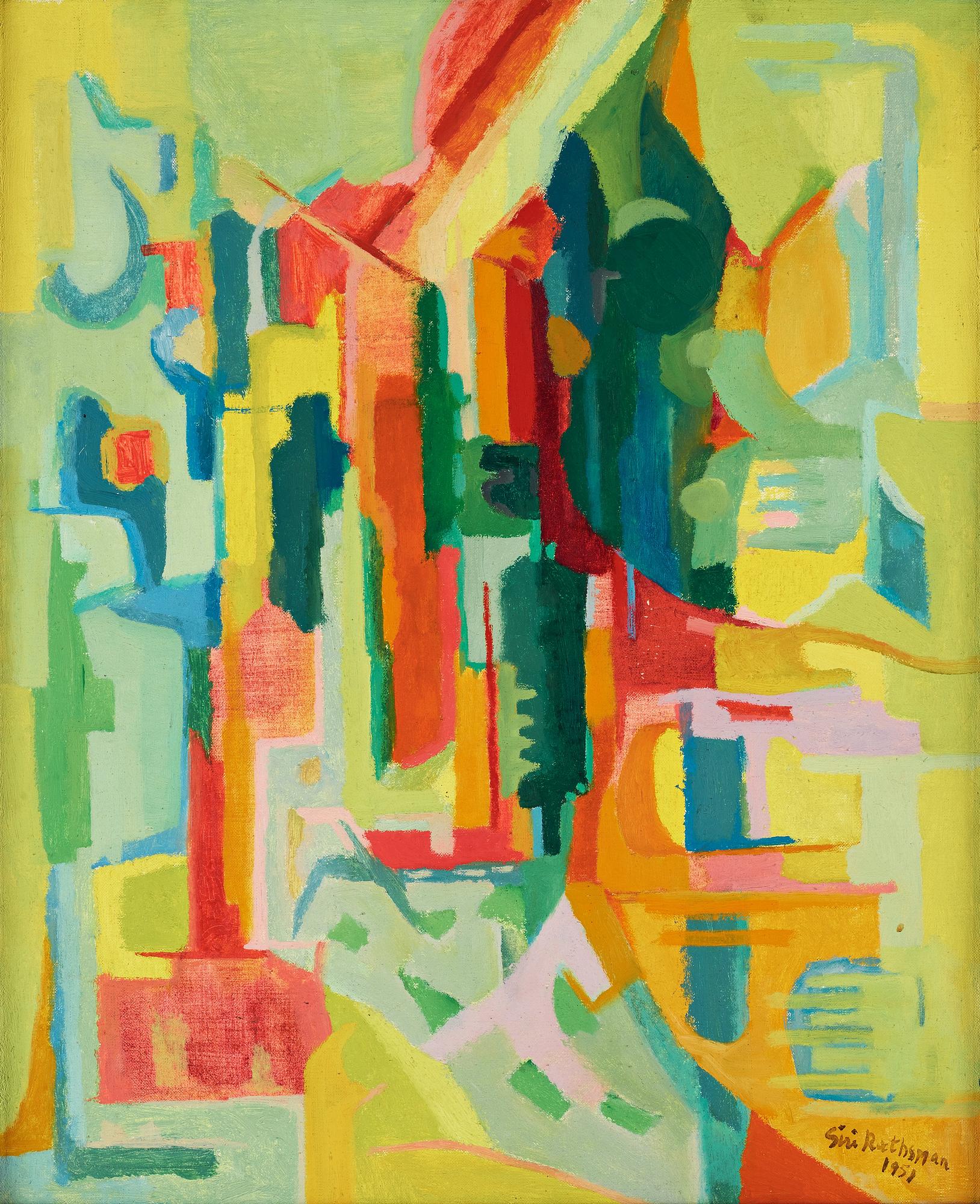 Siri Rathsman, "Alpskog i sol".