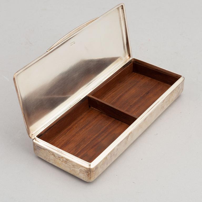A silver box by Axel Holm, Denmark, second half of the 20th Century.