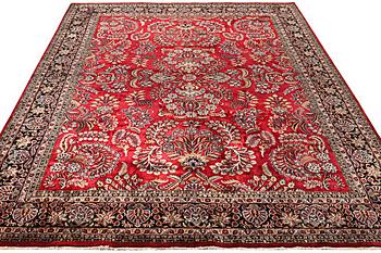 A carpet, Sarouk, c. 360 x 274 cm.