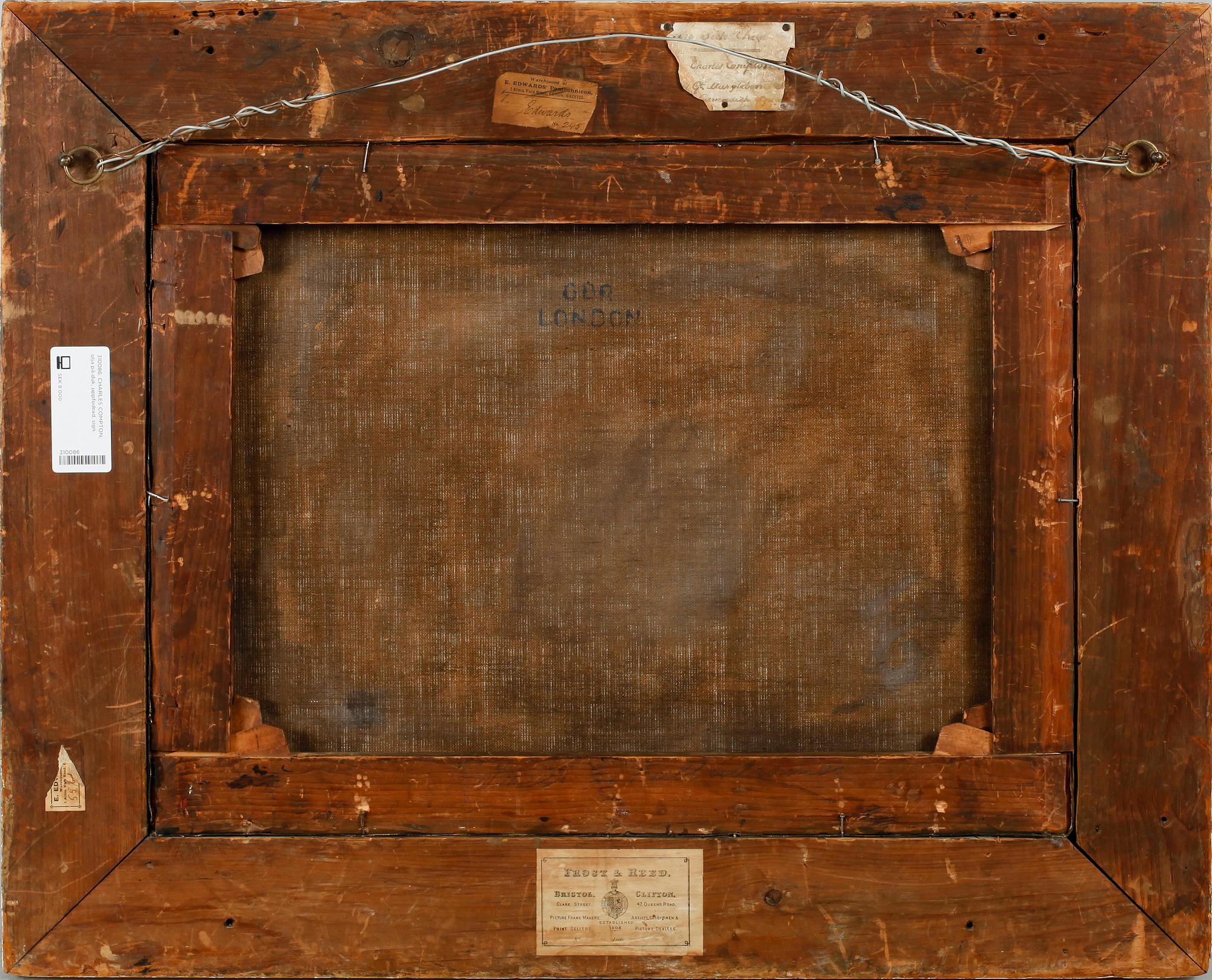 CHARLES COMPTON, olja på duk, sign.