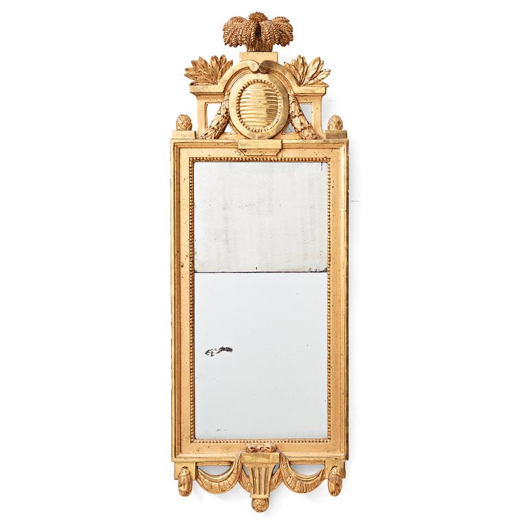A Gustavian mirror by C. G. Fyrwald.