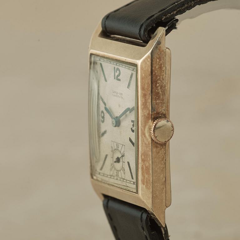 LANGE-UHR, Glashütte I/SA, A. Lange & Söhne, armbandsur, 31,5 x 30 (37) mm,