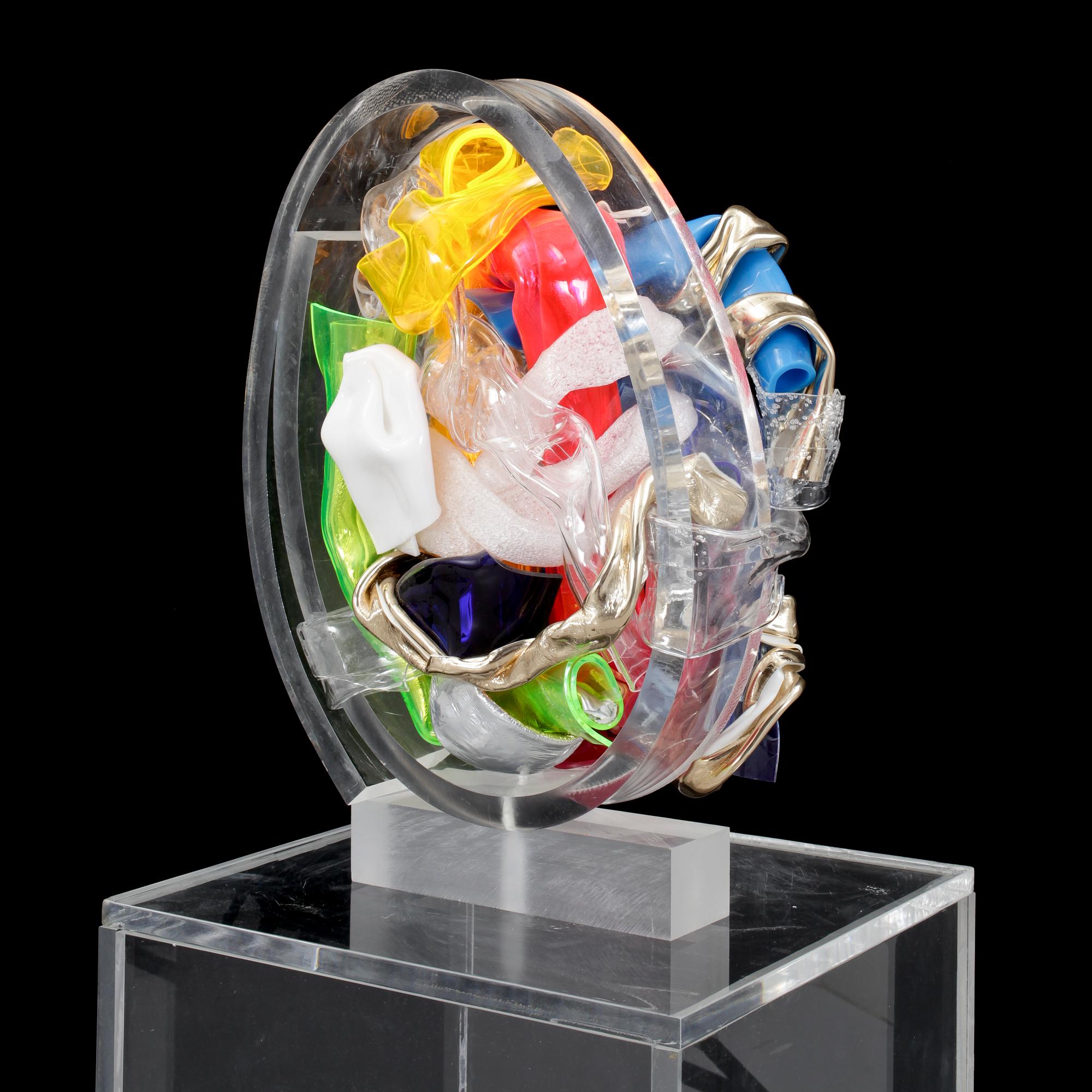 JAN NALIWAJKO, skulptur, perspex/akryl, signerad.