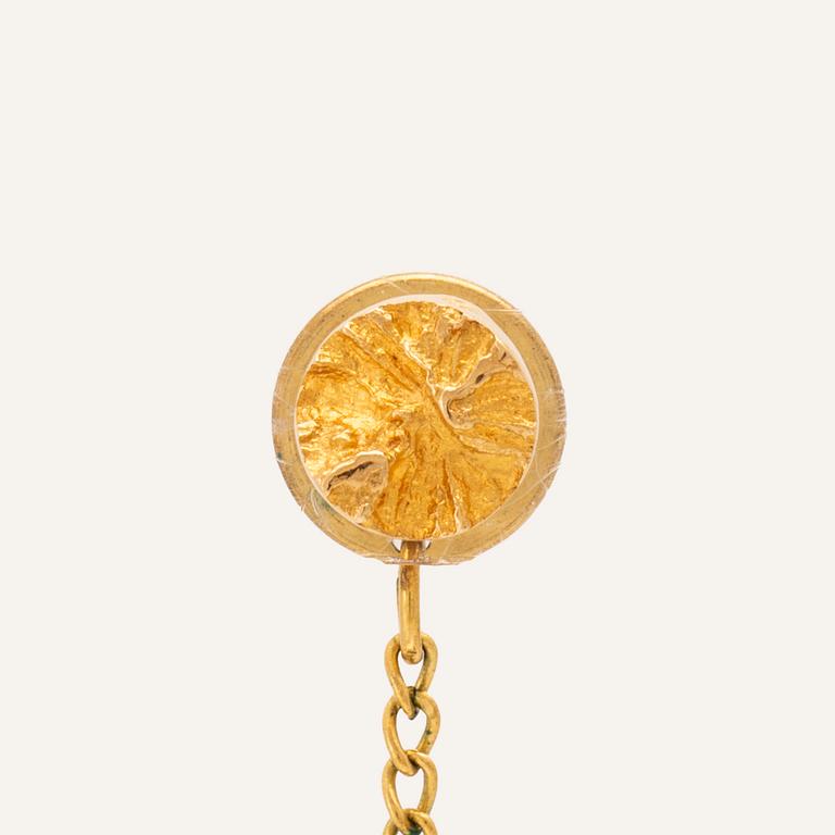 Björn Weckström pin "Pirunpyörä/Trollhjul" 18K gold, Lapponia.