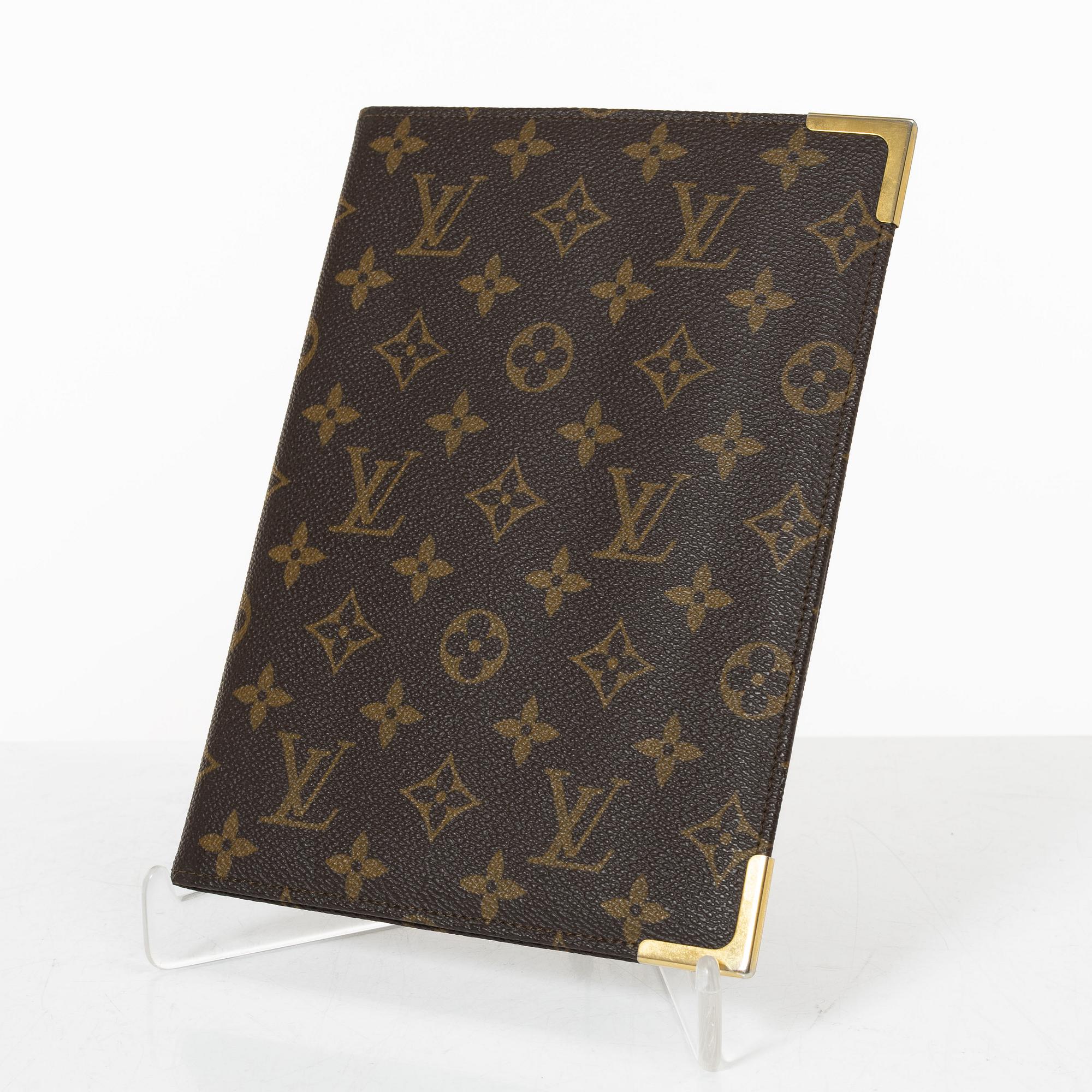 Louis Vuitton, a document holder and a note pad holder, 1985-87.
