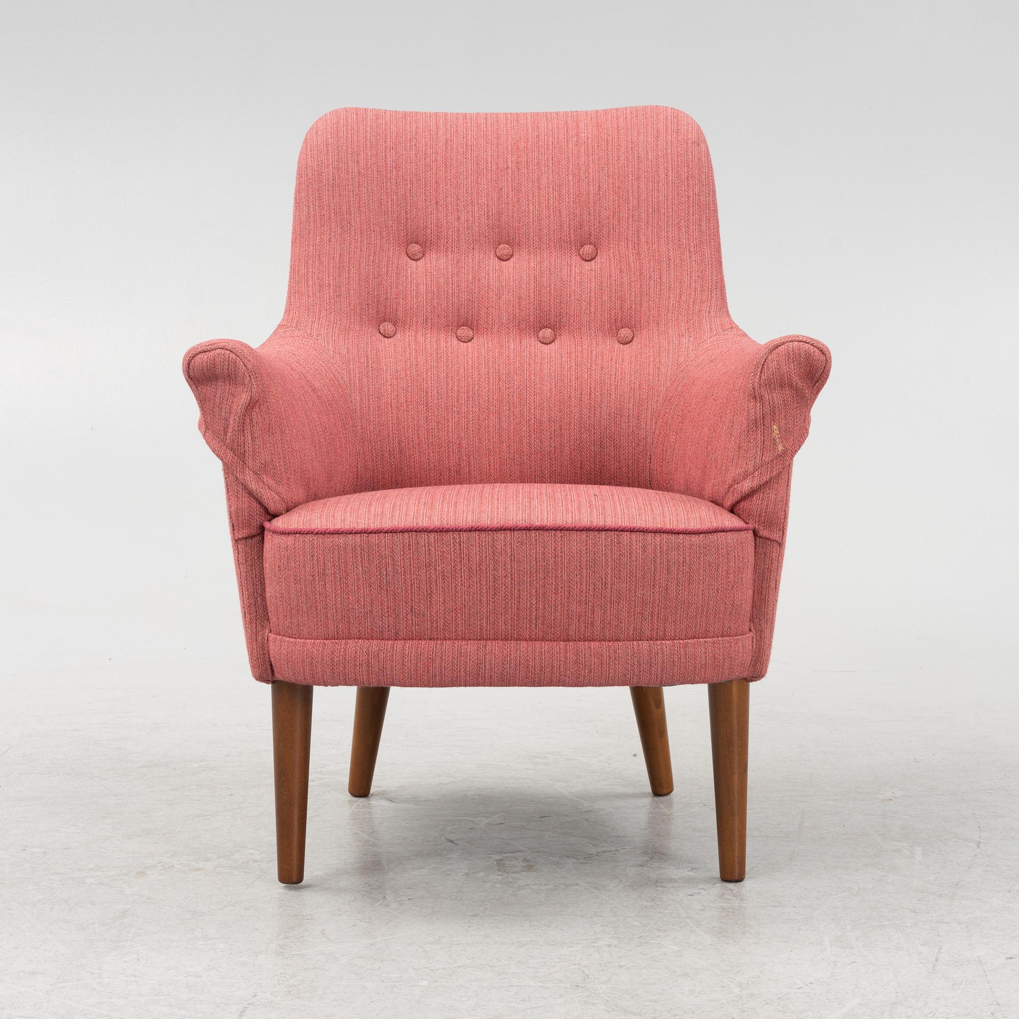 Carl Malmsten, armchair, "Samsas", O.H. Sjögren, second half of the 20th century.